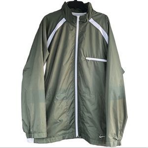 Nike Windbreaker Jacket Size XL Green White